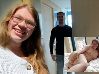 User Meeting With Chubby Lina. Impregnated By A Stranger On Her First Hotel Visit