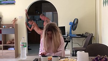 Amateur Naughty Stepdaughter Hid In The Fridge And Got Ass Fuck From Step Daddy While Mom Watch Tv free video