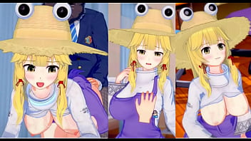 【エロゲーコイカツ！】東方 洩矢諏訪子におっぱい揉みまくりH！3Dcg巨乳アニメ動画(東方プロジェクト)【ヘンタイゲーム とうほう すわこもりや 】 free video