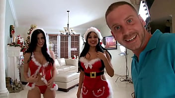 Bangbros - Bubble Butt Christmas Special Featuring Rebeca Linares & Abella Anderson free video