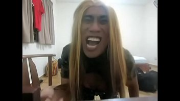Satanic Tranny Goes Crazy On P. And A Dildo free video