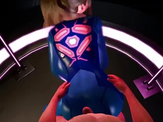 Samus Throws Her Perfect Suited Ass Back On A Big Cock free video