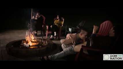 Submissive Cum Smore Service By The Fire free video
